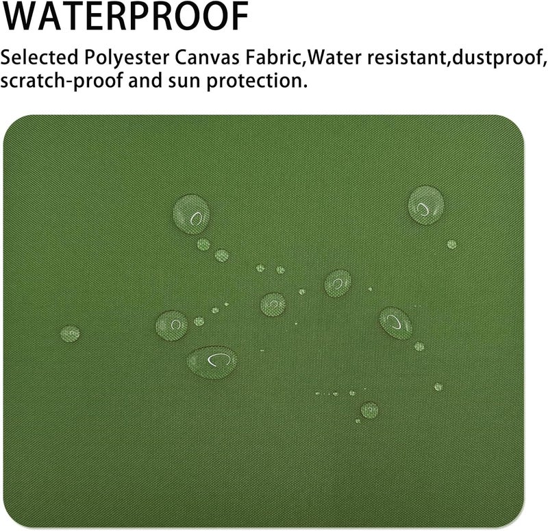Gheeidau Canvas Repair Patch 9×11 Inch 3Pcs Waterproof Self-Adhesive Fabric Repair Patch for Tents,Boat Cover,Pop Up Canopy,Patio,Bags,Car Seats,Sofas,Furniture Cover(Army Green) - Image 2